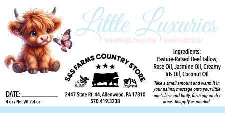 Little Luxuries Whipped Tallow Baby Lotion